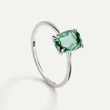 ANILLO BEATRIZ GREEN SILVER