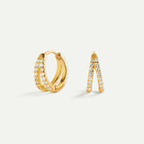 PENDIENTES HOOPS BRIGHT DOBLE GOLD