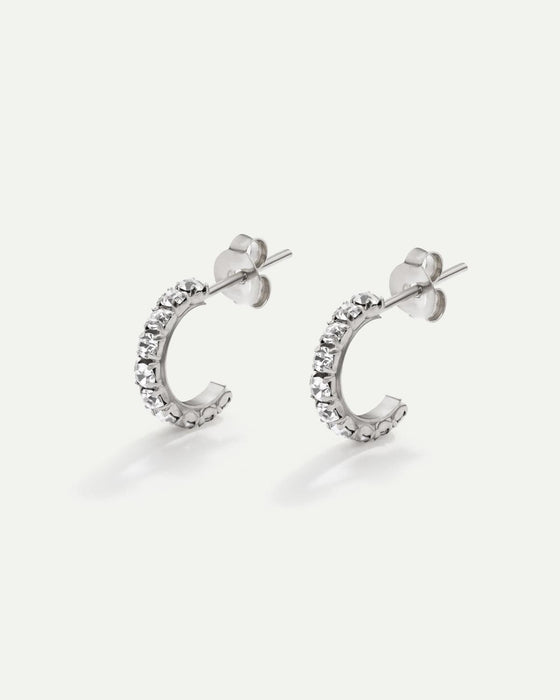 PENDIENTES ICE SILVER