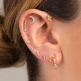 PIERCING MOON BRIGHT GOLD