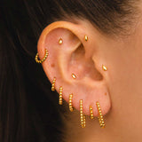 PIERCING LOOP BALLS GOLD