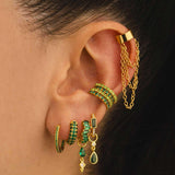 PENDIENTES JANE GREEN GOLD