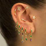 PENDIENTES JANE GREEN GOLD