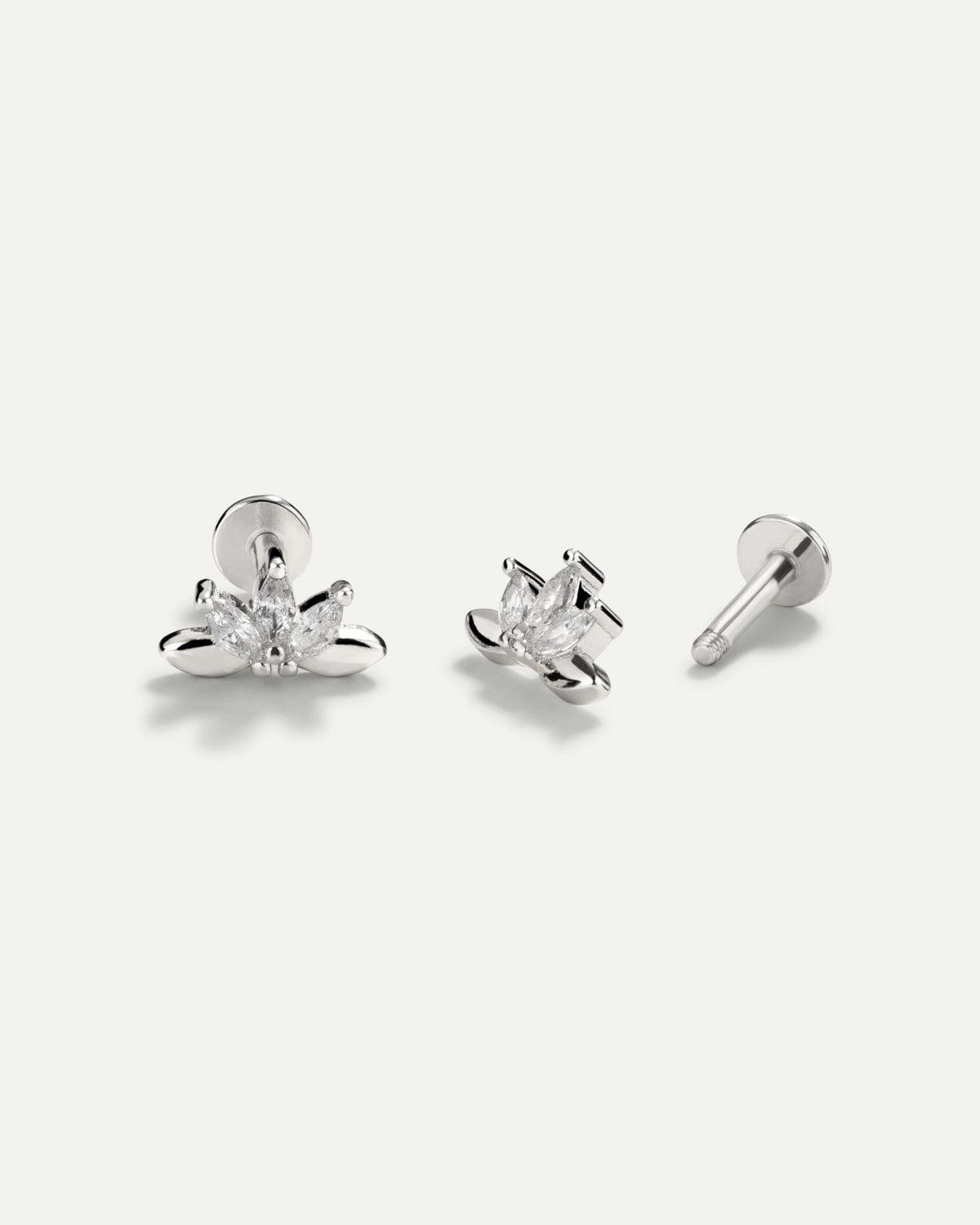 Set Di 5 Orecchini A Cerchio Piccoli In Argento 925 Set Di 5 Orecchini A Cerchio Piccoli In Argento 925