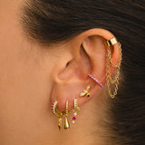 BIENE SILBER OHRRINGE