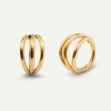 PIERCINGSCHLAUFE DREIFACH L GOLD