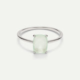 BEATRIZ CALCEDONIA SILVER RING