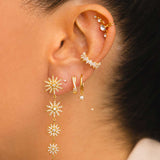 PRINCESS MINI SILVER EARRINGS