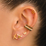 DRAGON FLY GOLD EARRINGS