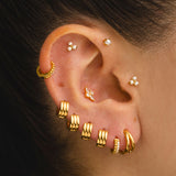 PEARL MINI GOLD EARRINGS