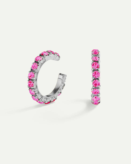 BOUCLES D'OREILLES ARLA EN ARGENT ROSE