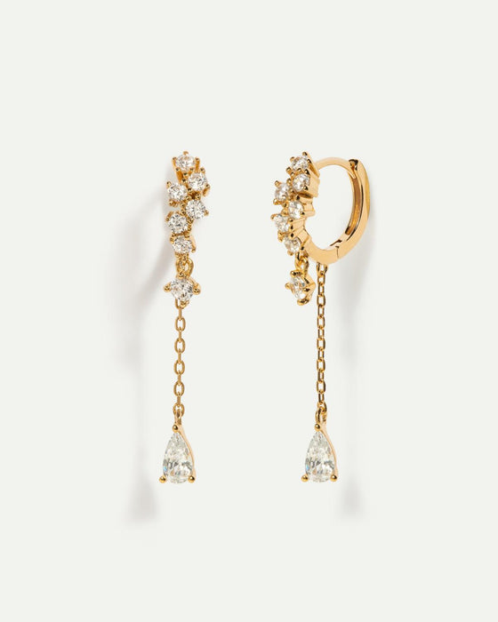 BOUCLES D'OREILLES OR CHAMPAGNE