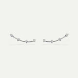 BOUCLES D'OREILLES EN ARGENT CUBIQUE