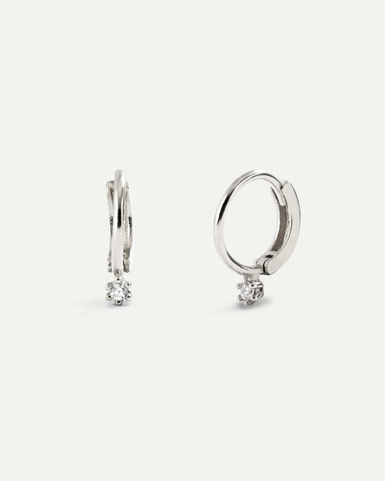 BOUCLES D'OREILLES EN ARGENT MEI