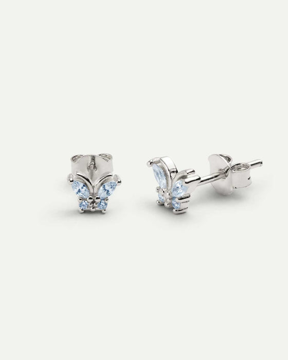 BOUCLES D'OREILLES NOLITA EN ARGENT BLEU