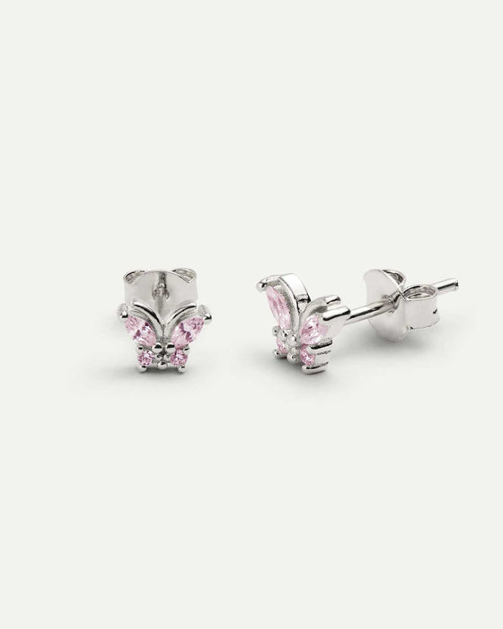BOUCLES D'OREILLES NOLITA EN ARGENT ROSE