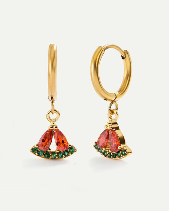 BOUCLES D'OREILLES MELON D'EAU