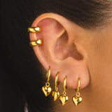 MINI-BOUCLES D'OREILLES BALLON DORÉ