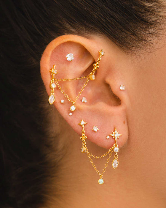 BOUCLES D'OREILLES EN ARGENT AMBRA