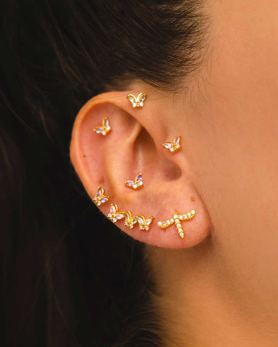 BOUCLES D'OREILLES OR ROSE NOLITA