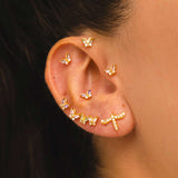 BOUCLES D'OREILLES NOLITA EN ARGENT ROSE