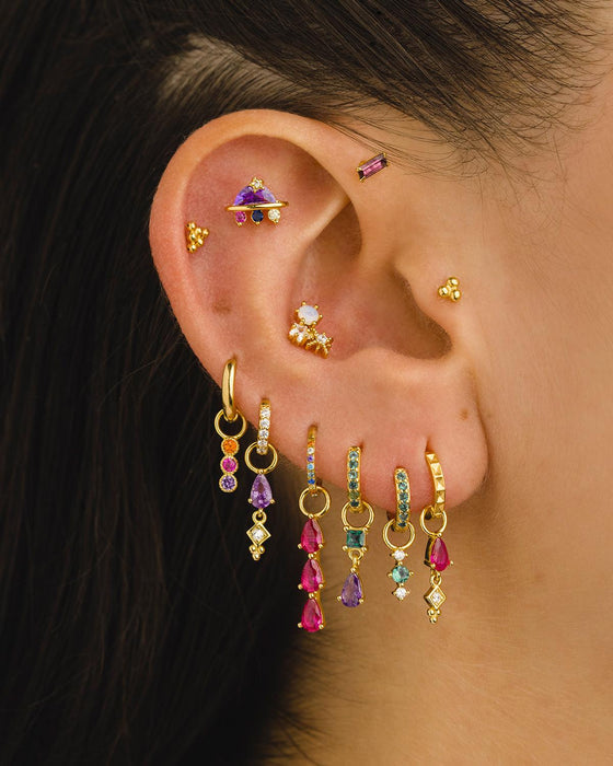 PIERCING TRÈFLE D'OR