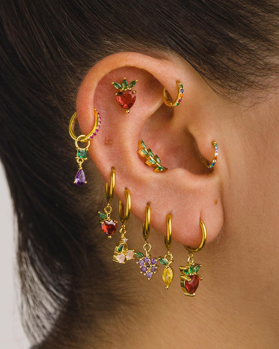 BOUCLES D'OREILLES FRAISE