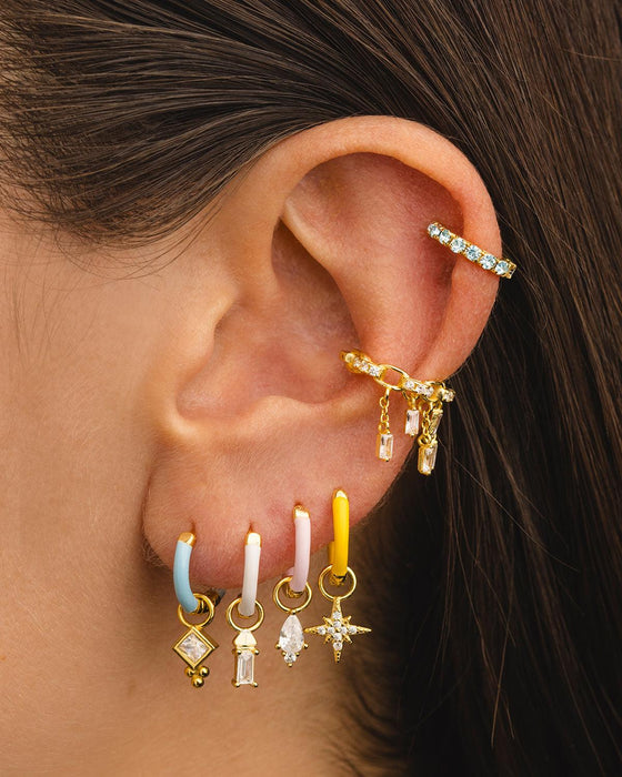 BOUCLES D'OREILLES ARLA MINI BLUE LIGHT EN ARGENT