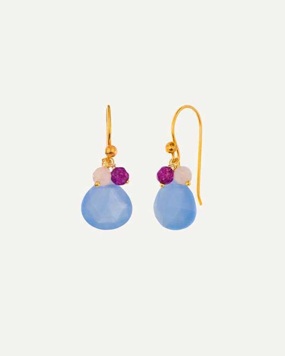 BOUCLES D'OREILLES WENDY BLUE
