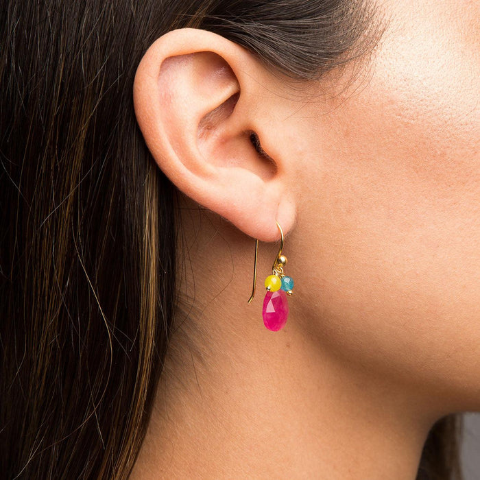 BOUCLES D'OREILLES WENDY PINK