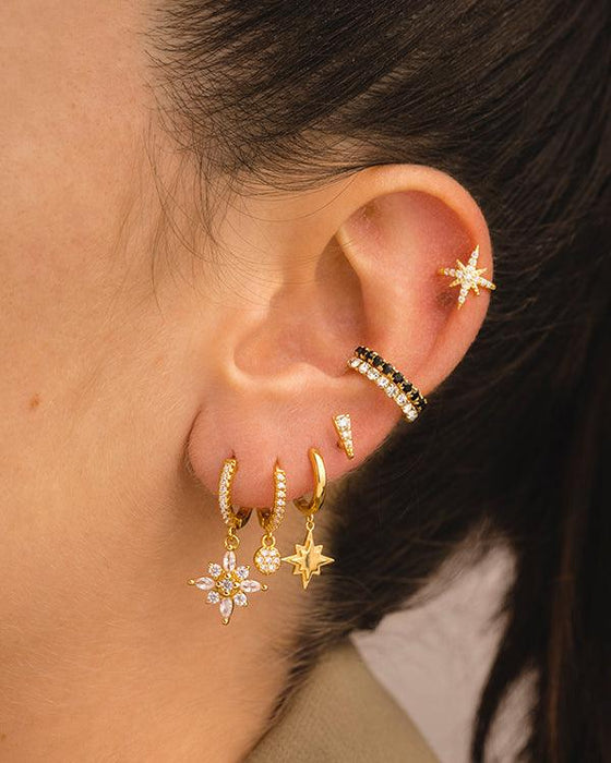 BOUCLES D'OREILLES ARLA EN ARGENT NOIR