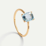 ANELLO D'ORO CON TOPAZIO BEATRIZ