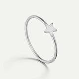 ANELLO D'ARGENTO CON STELLA