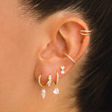 ORECCHINI CRISTAL DIAMOND ORO