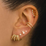 MINI ORECCHINI IN ARGENTO CON PERLE