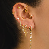 MINI ORECCHINI IN ARGENTO CON PERLE