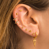 LIBRA MINI GOLD EARRINGS