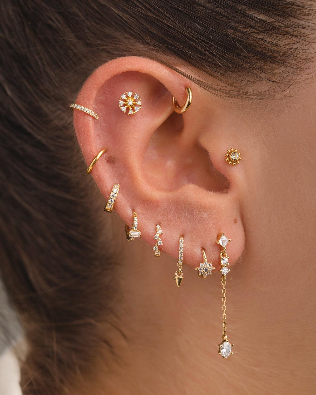 PENDIENTES HOOPS MINI BRIGHT GOLD