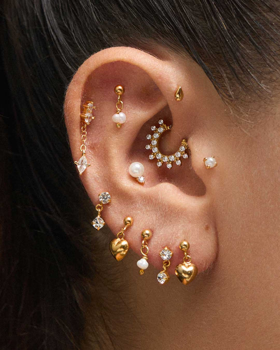 ALMA DOT GOLD EARRINGS