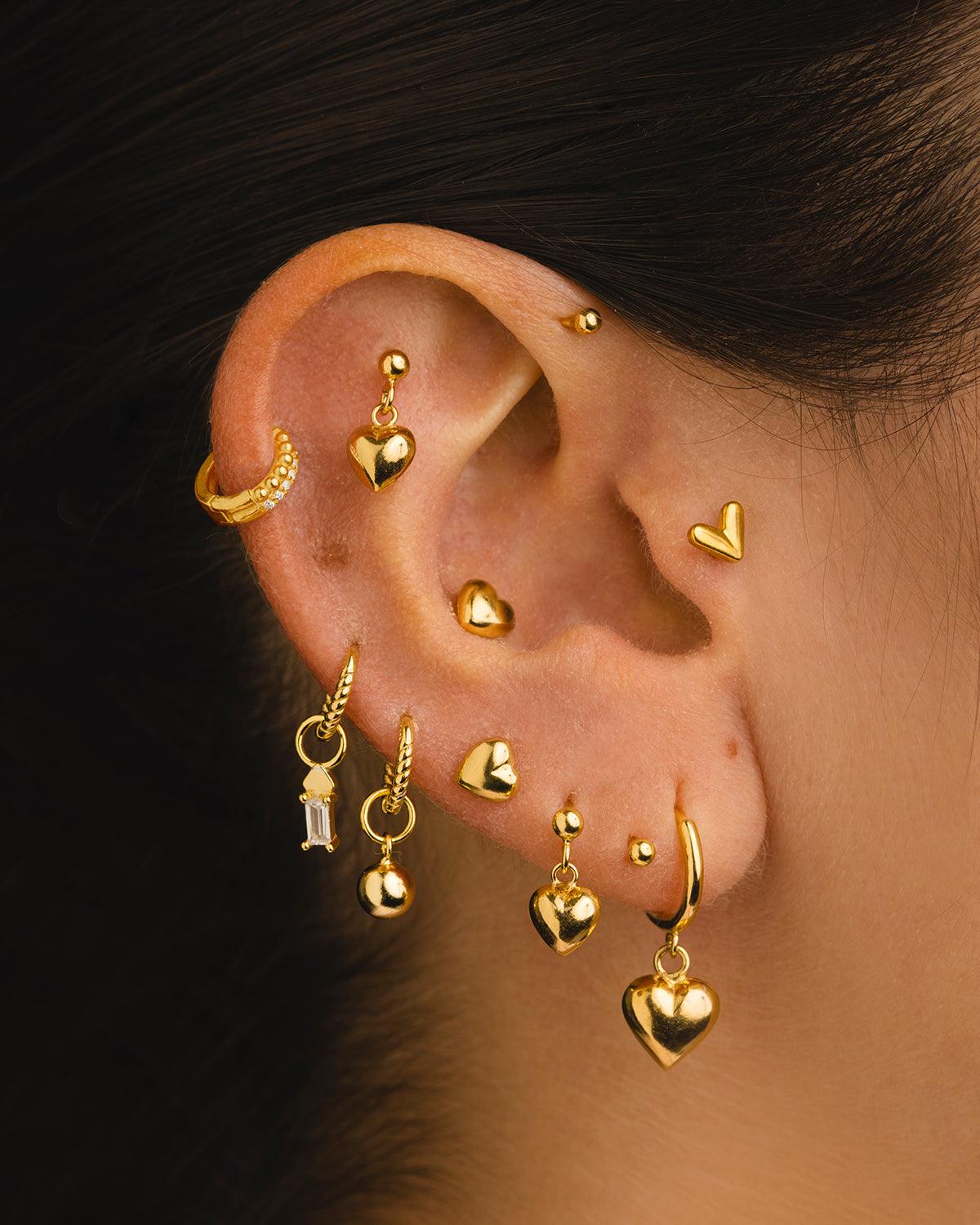 PENDIENTES HOOPS MINI TWIST GOLD