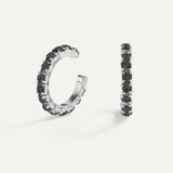 PENDIENTES ARLA BLACK SILVER