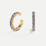 ARLA BLUE GOLD EARRINGS