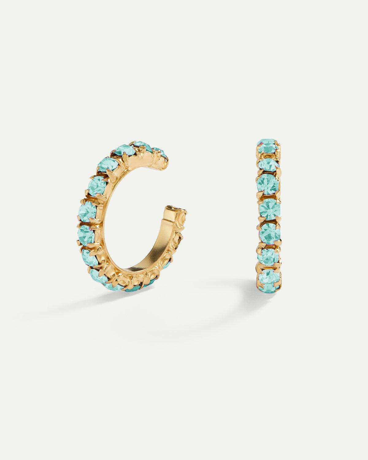 PENDIENTES ARLA BLUE LIGHT GOLD
