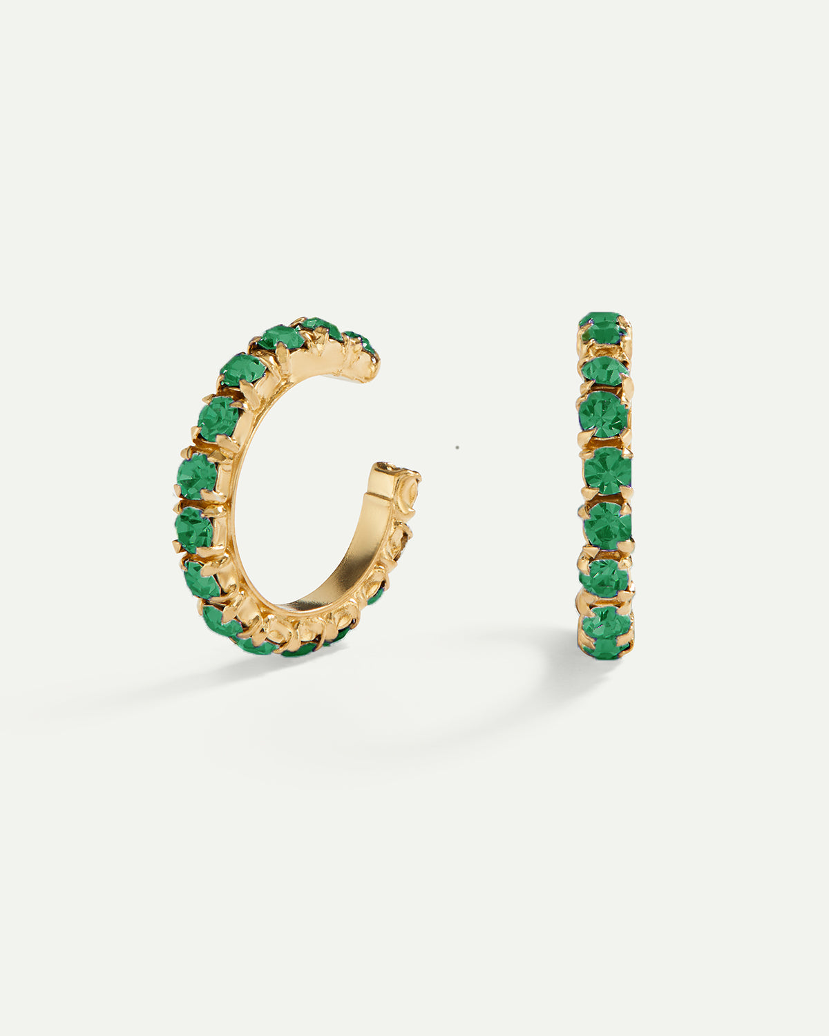 ARLA GREEN GOLD EARRINGS