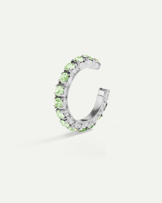 BOUCLES D'OREILLES ARLA GREEN LIGHT SILVER