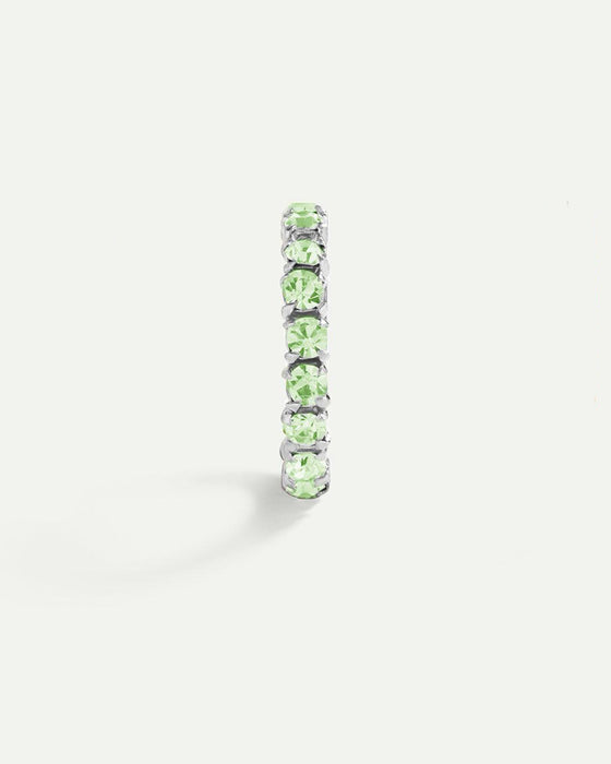 BOUCLES D'OREILLES ARLA GREEN LIGHT SILVER