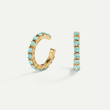 PENDIENTES ARLA MINI BLUE LIGHT GOLD