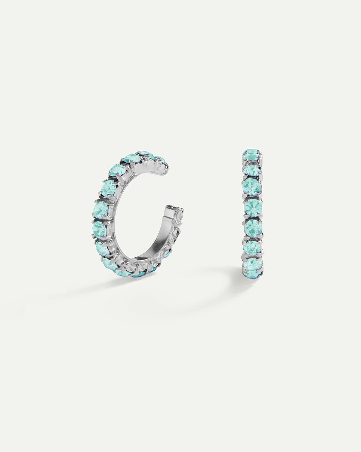 PENDIENTES ARLA MINI BLUE LIGHT SILVER