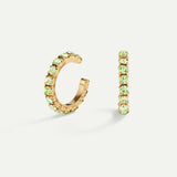 PENDIENTES ARLA MINI GREEN LIGHT GOLD