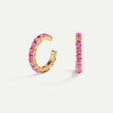 ARLA MINI PINK GOLD EARRINGS